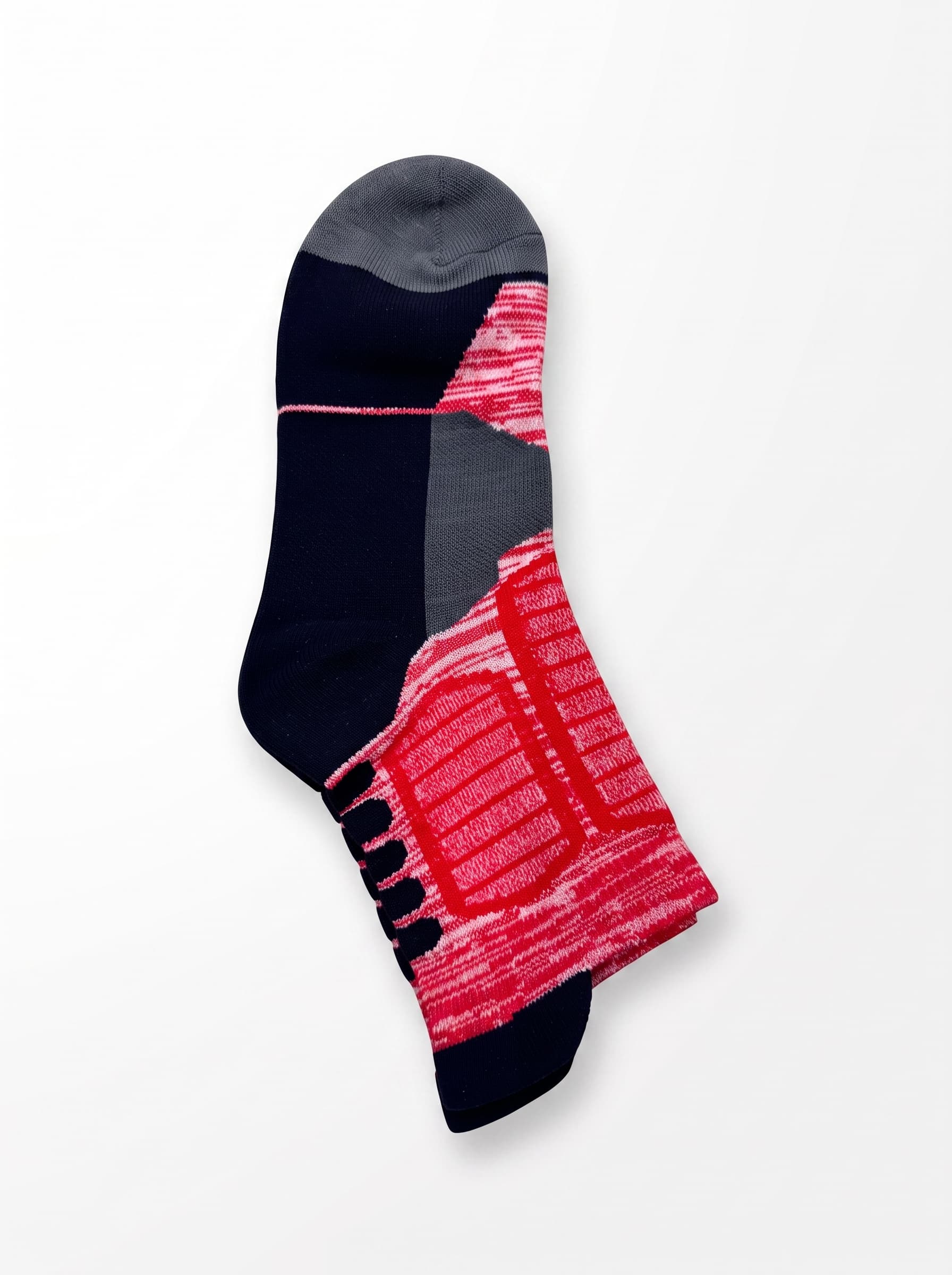 Black, white and gray running socks